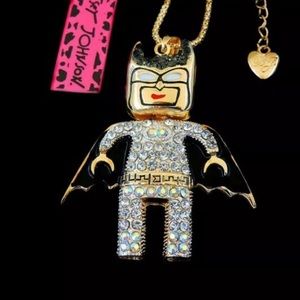 Betsey Johnson Lego Batman Necklace